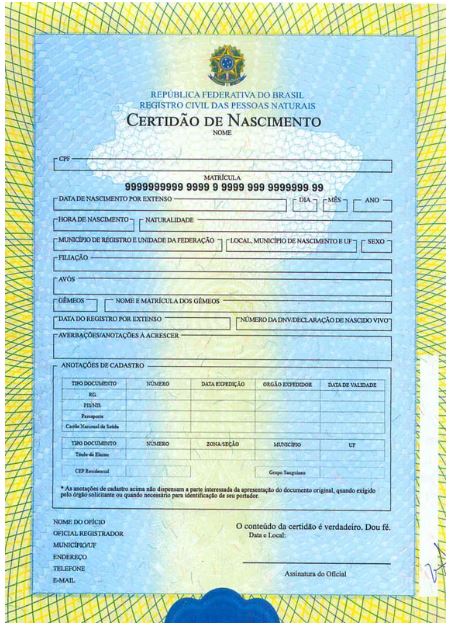 2ª Via Atualizada da Certidão de Nascimento Digital - Sampa Docs
